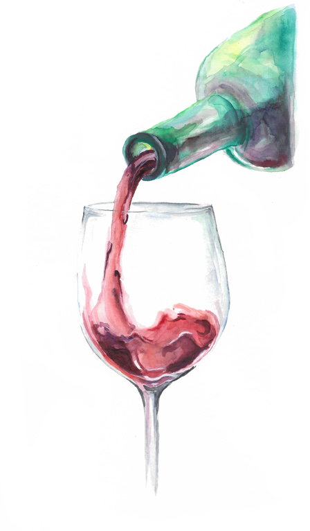 Illustration Wein